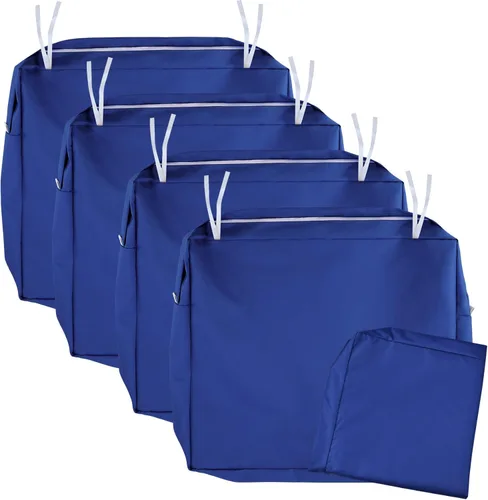 Miniatura 19 de NettyPro Fundas de Cojines de Asiento de Repuesto para Sillas de Patio, Resistentes al Agua con Protección UV, Fundas Deslizantes para Cojines