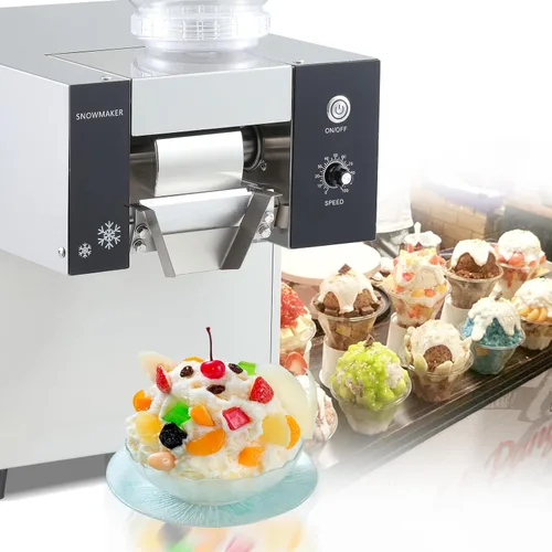 Kolice Máquina eléctrica automática afeitada de hielo, máquina de afeitar de hielo de copo de nieve, máquina de hielo de copo de nieve de 198