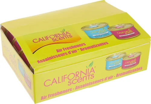 Miniatura 4 de Ambientador y neutralizador de olores en lata de California Scents, juego de 12 latas a prueba de derrames para el hogar y el automóvil, aroma a
