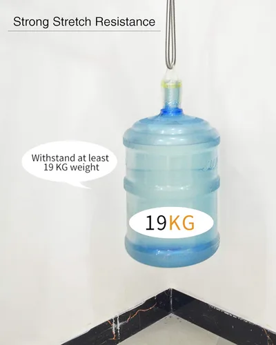 Miniatura 7 de PHASAT Manguera de ducha, reemplazo de manguera de ducha extra larga de 138 pulgadas, manguera de cabezal de ducha de acero inoxidable 304, Níquel