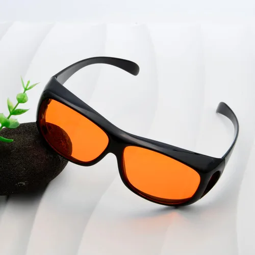 Miniatura 7 de BLUELESS Se ajustan sobre lentes de bloqueo azul con lentes teñidos de naranja, color negro 06-negro-100% bloqueo de luz azul