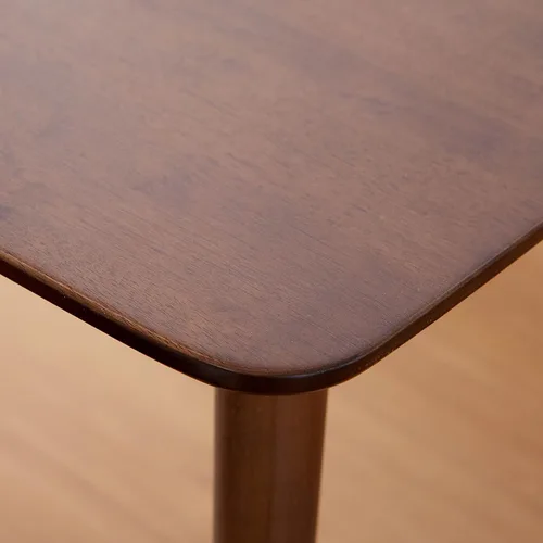 Miniatura 10 de Livinia Aslan Mesa de comedor rectangular de madera de roble malayo de 59 pulgadas, escritorio grande de cocina de madera maciza (nogal)