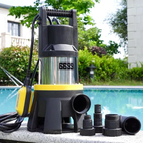 Bomba de sumidero sumergible de 7000 GPH potente bomba de agua para drenaje de piscina, bomba de utilidad de acero inoxidable de 1.5 HP con
