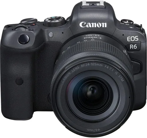 Miniatura 2 de Canon Cámara digital sin espejo EOS R6 con lente f/4-7.1 de 0.945-4.134 in (4082C022), monitor 4K, auriculares Pro, micrófono profesional, 2