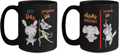 Regalo para hermana, madrina | Taza de Café para Navidad | Regalo perfecto para graduados, profesionales y estudiantes de enfermeria | Vaso con Negro