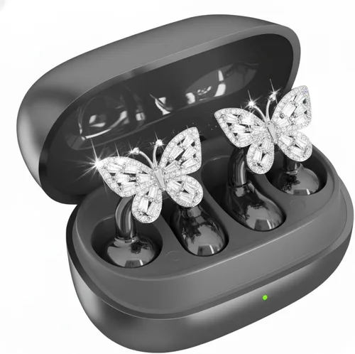 Miniatura 12 de Auriculares con clip, auriculares de oreja abierta, auriculares inalámbricos Bluetooth con clip, auriculares para mujeres, aretes de joyería