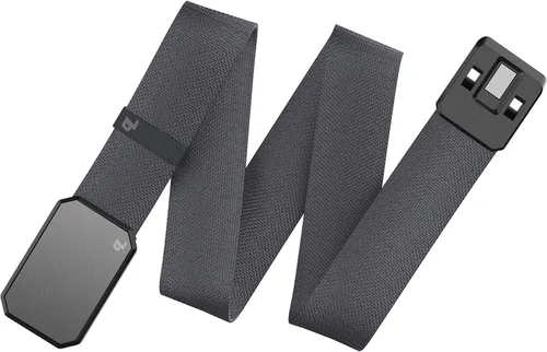Miniatura 2 de Groove Life - Cinturón de nailon elástico para hombre con hebilla magnética de aluminio