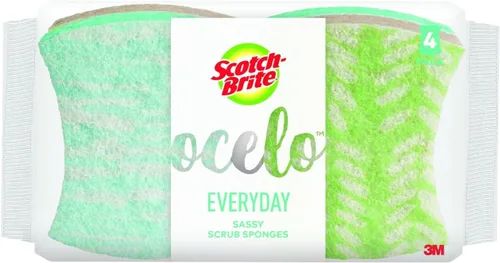 Scotch-Brite ocelo - Esponjas de limpieza antiarañazos, diseños surtidos, sin arañazos para utensilios de cocina y platos antiadherentes, uso en