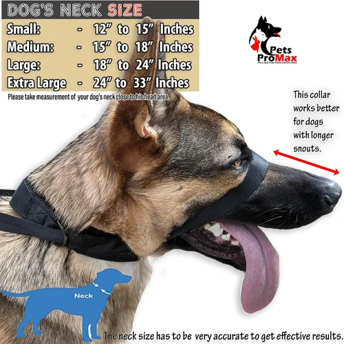 Miniatura 2 de PetsProMax - Collar de cabeza de perro sin tirones para perros pequeños; parada instantánea; collar de entrenamiento suave para perros; solución