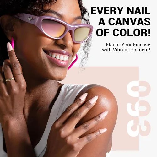Miniatura 4 de MelodySusie Esmalte de uñas de gel grueso color rosa nude, 0.5 fl oz removible con remojo UV LED Funny Bunny esmalte de gel rosa, regalo de Navidad