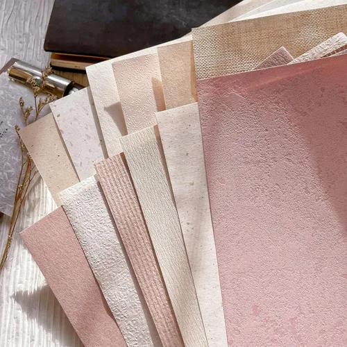Juego surtido de 13 hojas de papel texturizado para álbumes de recortes, papel especial para manualidades para álbumes de recortes, suministros de