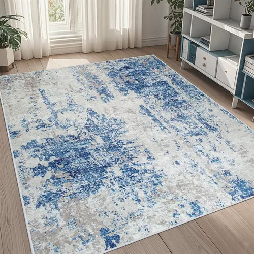Miniatura 94 de 5x7 Area Rugs for Living Room Rug Washable: Abstract Rug for Dining Room Bedroom Carpet Non Slip 5 by 7 Indoor Modern Nursery Home Office Beige