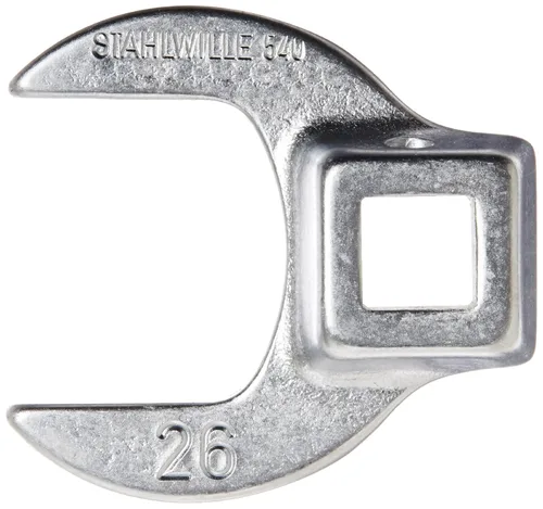 Miniatura 13 de Stahlwille 01200008 Llave de pie de gallo, 1/4" de accionamiento cuadrado, hecha de acero de aleación de cromo y cromado, tiene mordazas