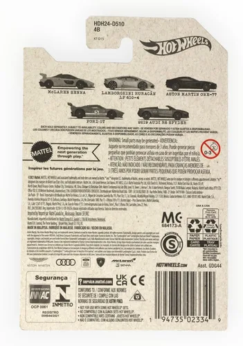 Miniatura 2 de Hot Wheels 2022 - Aston Martin ONE-77 - Negro - World Class Racers 3/5