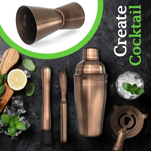 Miniatura 8 de Highball & Chaser Juego de coctelería: kit de barman para bar casero mixología bar bar bar más libro electrónico con 30 recetas