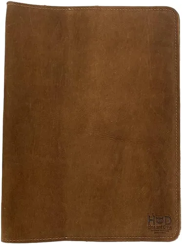 Miniatura 8 de Hide & Drink, Journal Cover Compatible with Moleskine XL (7.5 x 9.75 in) with Strap, Refillable Case, Personal Planner, Full Grain Leather, Handmade