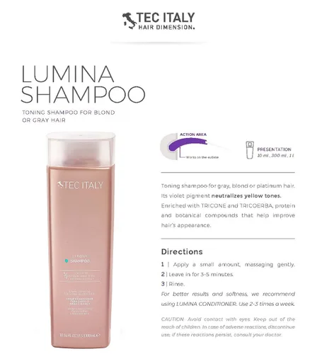 Miniatura 3 de Tec Italy Lumina Pack para cabello decolorado, rubio, resaltado y gris (paquete de 3)