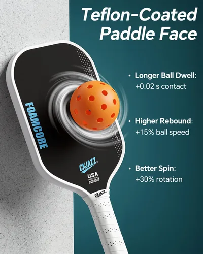 Miniatura 6 de Paleta de pickleball - Pala de pickleball de fibra de carbono - Pala de rendimiento 100% con núcleo de espuma