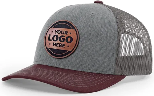 Miniatura 59 de Sombrero de parche de cuero de camionero personalizado grabado con láser