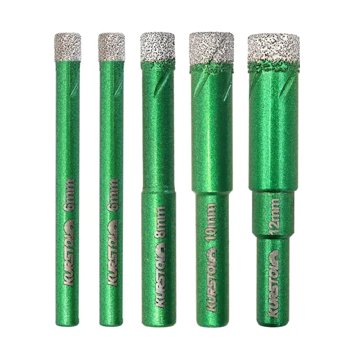 Miniatura 45 de Juego de brocas de diamante – Broca de azulejos de 1/4 5/16 pulgadas para azulejos de porcelana, cerámica, granito y mármol, vástago hexagonal