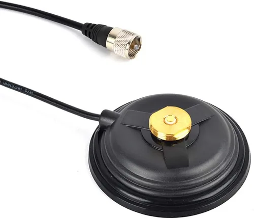 Miniatura 10 de UAYESOK Mini NMO soporte magnético base W/5M cable coaxial de baja pérdida para antenas móviles NMO