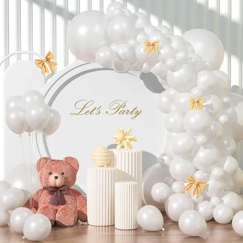 Miniatura 21 de Kit de arco de globos rojo brillante de 135 piezas de diferentes tamaños de 18, 12, 10 y 5 pulgadas, decoraciones de fiesta de color rojo para baby