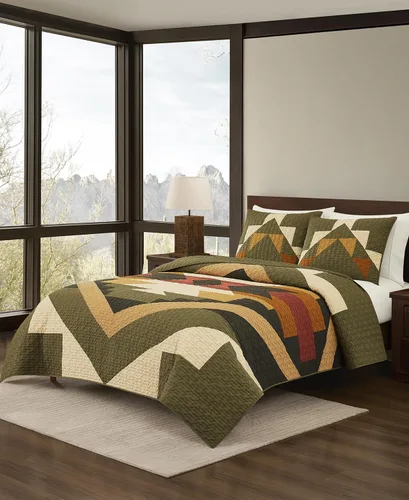 Miniatura 10 de Pendleton Juego de edredón individual – Juego de edredón de 2 piezas 100% algodón con funda, ropa de cama suave y ligera para cama