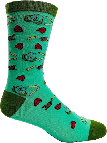 Miniatura 8 de Fitness Taco Sock Funny Cute And Humor Sarcastic Graphic Cool Crazy Footwear Green
