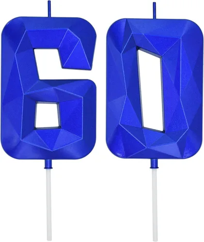 Miniatura 64 de DERVENTA Velas de cumpleaños con números grandes, 3D, color rosa, 3.7 pulgadas, decoración para tartas de fiesta, 1 pieza (número 3 rosa)