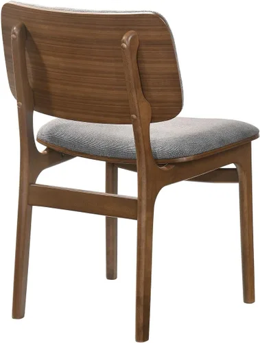 Miniatura 6 de Armen Living Lima - Juego de 2 sillas de comedor de madera con acabado de tela, 20 pulgadas de ancho, 22 pulgadas de profundidad x 20 pulgadas