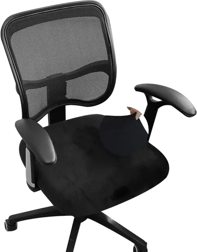 Miniatura 24 de Forcheer - Fundas elásticas para silla de oficina de Jacquard, resistentes al agua, 2 piezas para sillas de escritorio o de la computadora