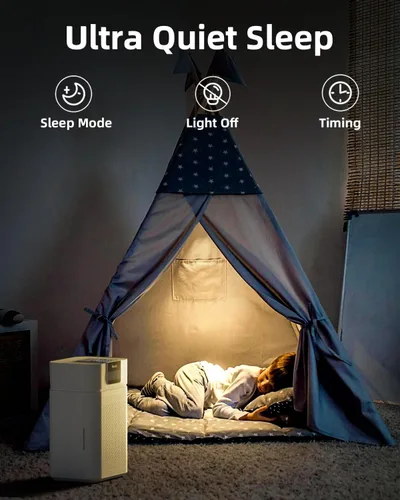 Miniatura 9 de Purificador de aire para habitación grande del hogar, purificador de aire HEPA VEWIOR para dormitorio cubre hasta 1800ft² con difusor de aceites
