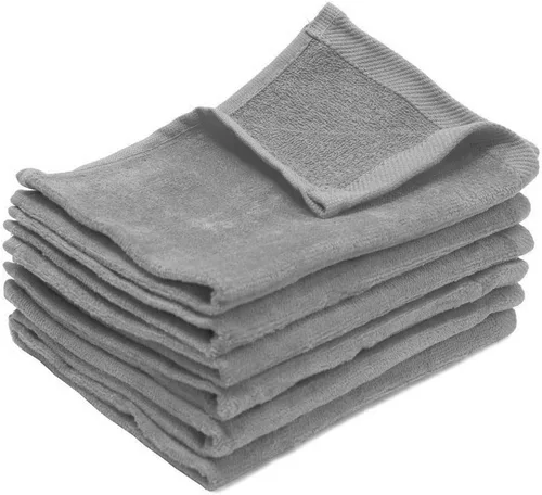 Miniatura 5 de Towel Supercenter Paquete de 12 toallas para los dedos de 11 x 18 pulgadas, 100% algodón, color gris carbón