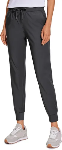 CRZ YOGA - Pantalones deportivos elásticos de 4 vías para mujer de 27 pulgadas, pantalones deportivos para correr, viajes, descanso, pantalones
