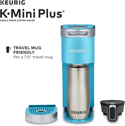 Miniatura 5 de Keurig K-Mini Plus - Cafetera de una sola porción K-Cup, viene con 6 a 12 onzas. Tamaño de preparación, almacenamiento de cápsulas K-Cup y taza