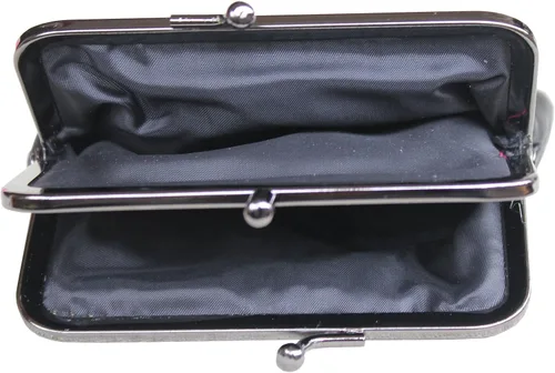 Miniatura 3 de Visnow Triple Metal Fram Cuero Suave Pequeño Cartera de Embrague