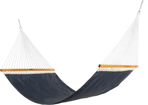 Original Pawleys Island Large Way - Hamaca Sunbrella de secado rápido azul marino con cadenas de extensión gratis y ganchos para árboles, hecha a