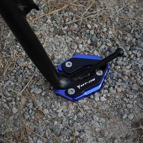 Miniatura 2 de Para Yamaha MT-09 MT 09 MT09 Tracer 900 Tracer 900 Tracer 900 Soporte lateral de motocicleta Ampliar placa Kickstand Ampliar extensión MT09 2014-2020