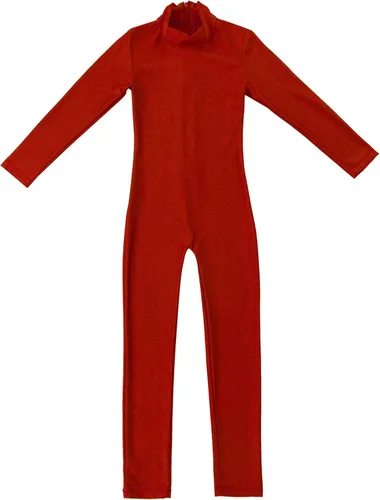 Miniatura 11 de Body de manga larga para niños y niñas, con cuello alto, cuerpo completo, leotardo de gimnasia