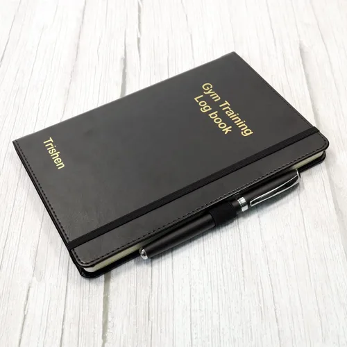 Miniatura 5 de CustomDesign.Shop Cuaderno personalizado personalizado de tapa dura A5 Diseña un diario verdaderamente único Idea de regalo en relieve dorado