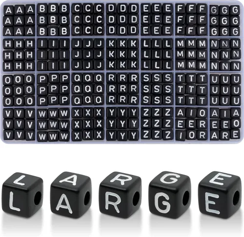 Miniatura 41 de 26 Pcs Chunky Amber Letter Beads, 20mm Jumbo 3D Acrylic Letter Beads, Big Letter Beads for Bracelets, Necklaces, Bagcharms, Shoelaces, Keychains