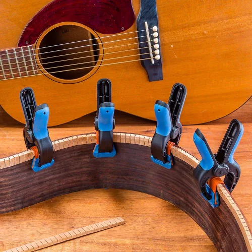 Miniatura 3 de Rockler Abrazaderas de resorte pequeñas (par) – Abrazaderas de banda de fácil presión para carpintería con una sola mano, fáciles de agarrar