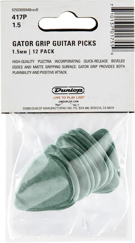 Miniatura 2 de Jim Dunlop Gator Grip® Púa 1.5MM - Paquete de 12