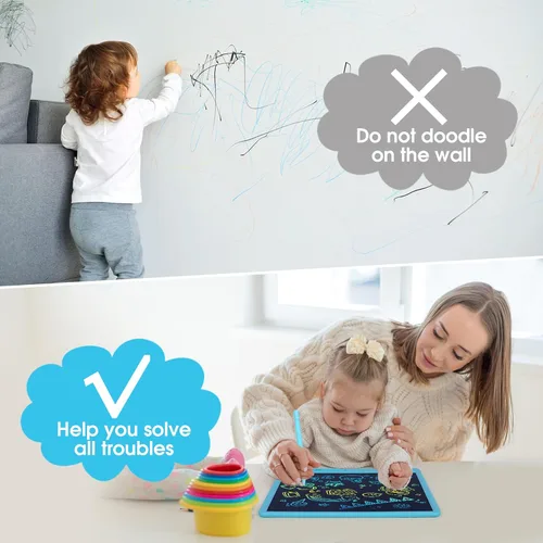 Miniatura 4 de Tableta de escritura LCD para niños, tablero de dibujo colorido de 15 pulgadas, almohadilla de dibujo educativa de aprendizaje para niños, regalo