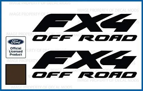 Miniatura 22 de FX4 Offroad - Adhesivos troquelados para Ford F250 F350 Super Duty (1997-2010), juego de 2 unidades, color negro brillante