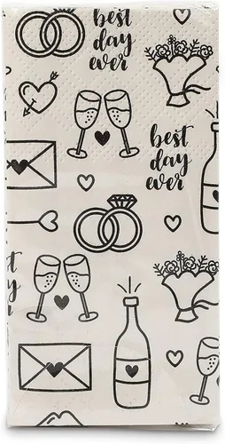 Miniatura 3 de Sparkle and Bash Paquetes de pañuelos faciales para boda, 3 capas, 24 unidades, color blanco roto, tamaño de viaje, pañuelos esenciales de viaje