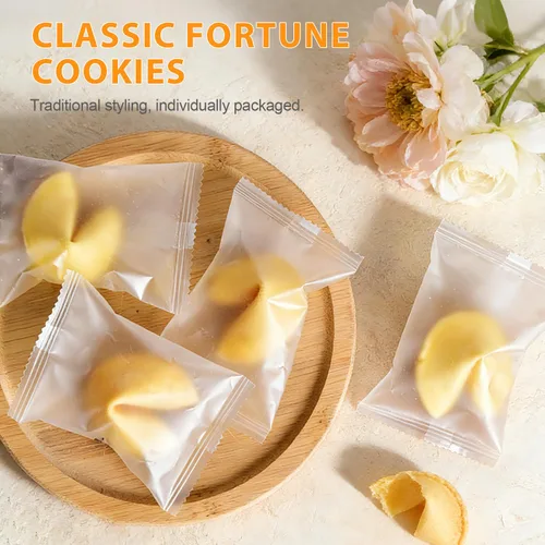 Miniatura 4 de Soeos Fortune Cookies, galletas Fortune envueltas individualmente a granel, aproximadamente 25 galletas, galletas crujientes empaquetadas