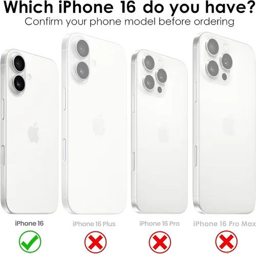 Miniatura 2 de Funda cruzada con cordón para iPhone 16, manos libres, para el cuello, para la muñeca, correa ajustable y removible, protección contra caídas