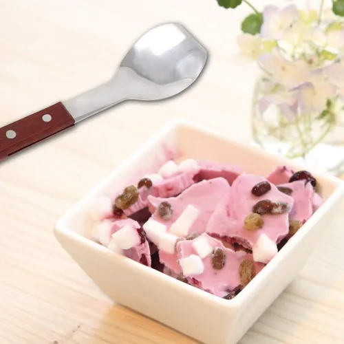Miniatura 6 de Honbay Cuchara de helado de acero inoxidable con mango de madera para cocina