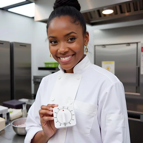 Miniatura 4 de Reloj con temporizador blanco cuadrado de 60 minutos, temporizador mecánico de cocina, temporizador de cuerda visual, con alarma fuerte, no requiere